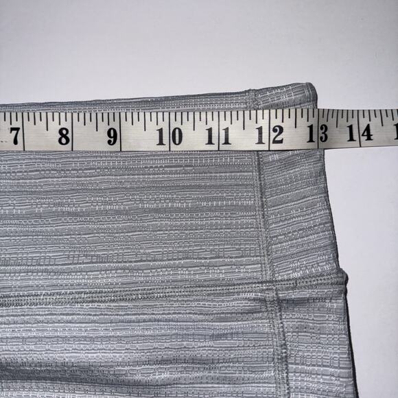 Athleta Womens Small Full Length Leggings Silver Textured Compression Yoga Gym - Picture 5 of 7